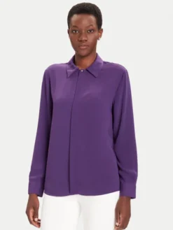 Liu Jo Koszula MF5147 T4241 Fioletowy Regular Fit