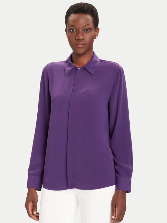 Liu Jo Koszula MF5147 T4241 Fioletowy Regular Fit