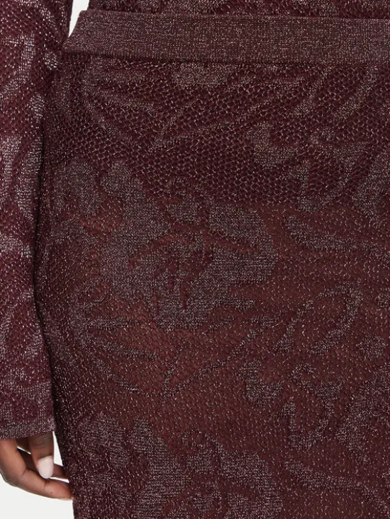 Liu Jo Spódnica ołówkowa WF6096 MA26S Fioletowy Slim Fit