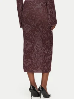 Liu Jo Spódnica ołówkowa WF6096 MA26S Fioletowy Slim Fit