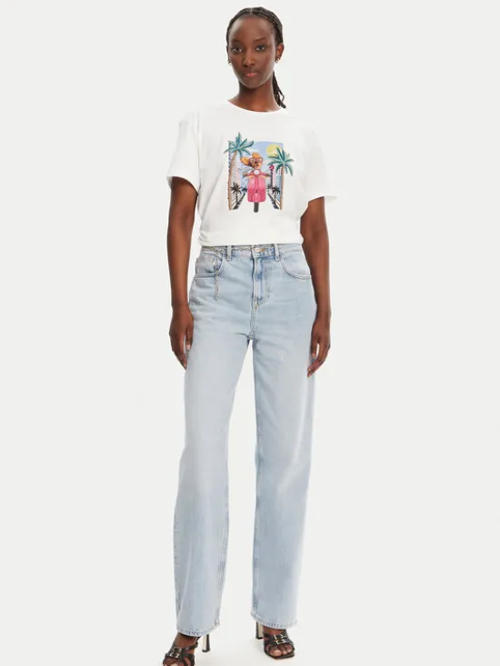 Liu Jo T-Shirt WA5260 JS003 Biały Regular Fit