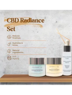 London Botanical Laboratories Zestaw do twarzy CBD + Bakuchiol (serum + krem nawilżający) Zestaw do pielęgnacji