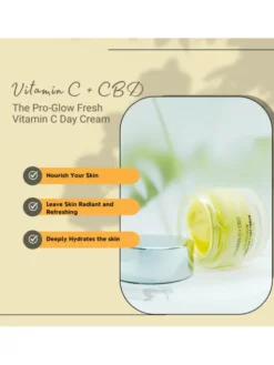 London Botanical Laboratories Krem Dzienny Pro-Glow Witamina C + CBD Krem na dzień