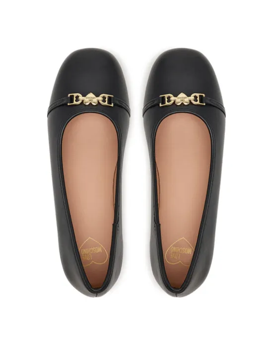 LOVE MOSCHINO Baleriny JA11081G1NIE000038 Czarny