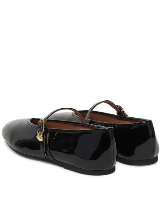 LOVE MOSCHINO Baleriny JA11101G1OIH0000 Czarny