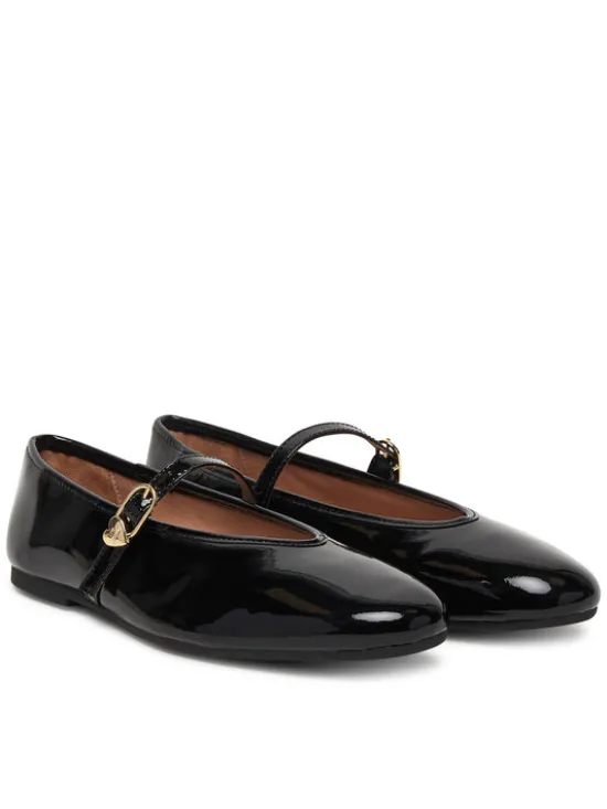 LOVE MOSCHINO Baleriny JA11101G1OIH0000 Czarny