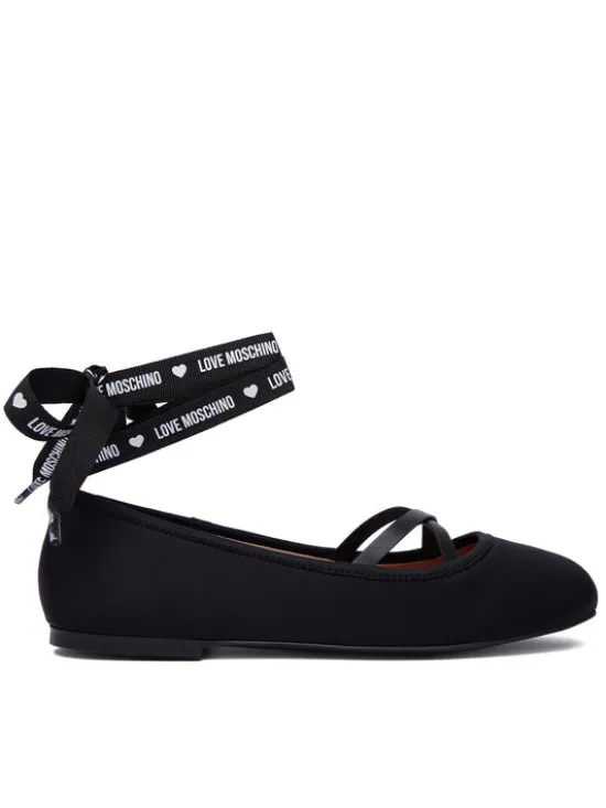 LOVE MOSCHINO Baleriny JA11141G1PIM0000 Czarny