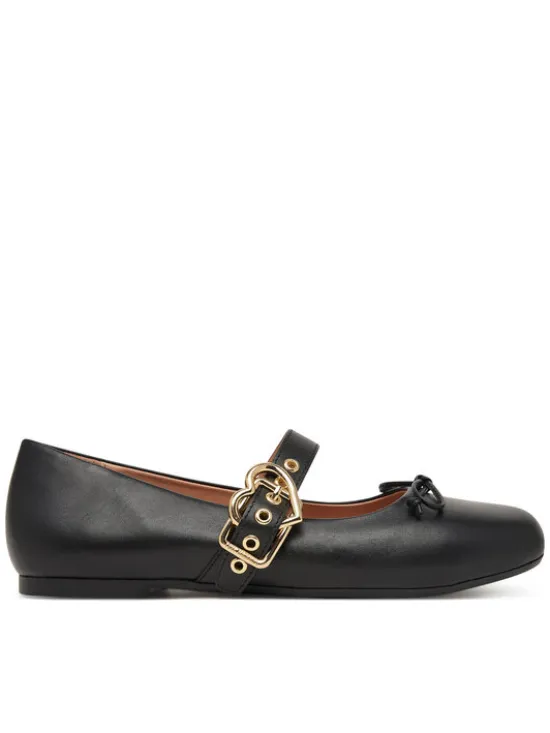 LOVE MOSCHINO Baleriny JA11091G1PIE0000 Czarny