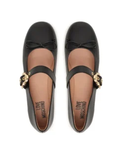 LOVE MOSCHINO Baleriny JA11091G1PIE0000 Czarny