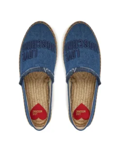 LOVE MOSCHINO Espadryle JA10262G0MJO5700 Niebieski