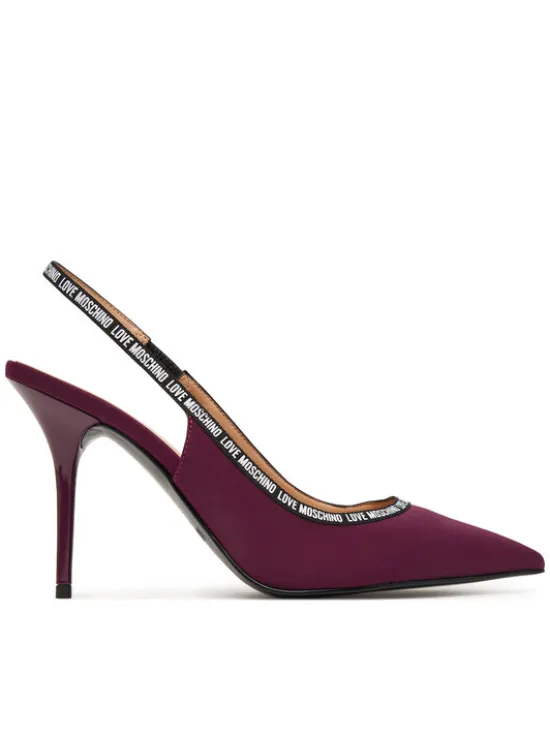 LOVE MOSCHINO Szpilki JA10429G1PIM0552 Bordowy