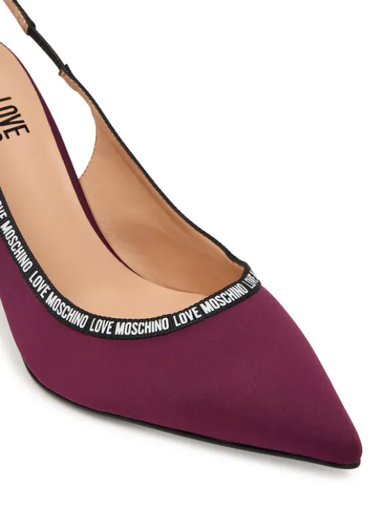 LOVE MOSCHINO Szpilki JA10429G1PIM0552 Bordowy