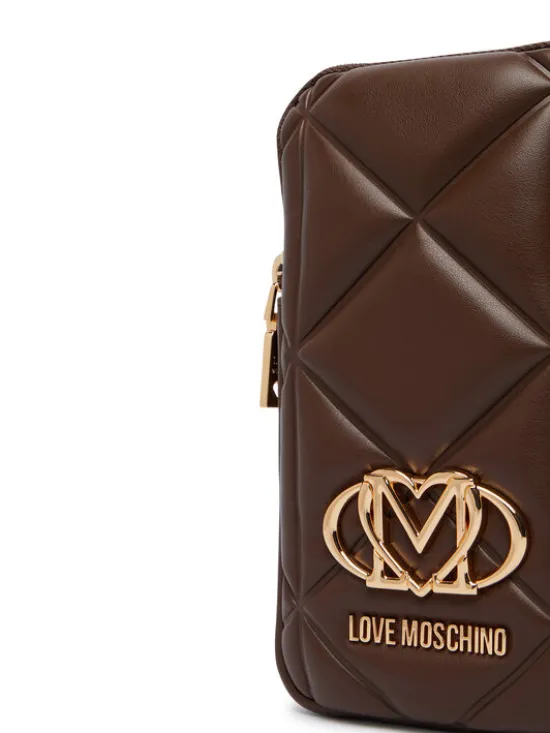 LOVE MOSCHINO Torebka na telefon JC5645PP1PLC0300 Brązowy