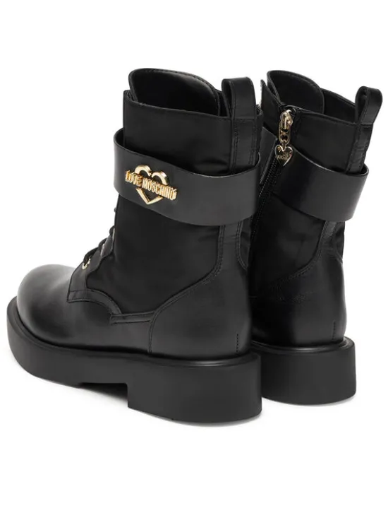 LOVE MOSCHINO Trzewiki JA24024G1NIN100A41 Czarny