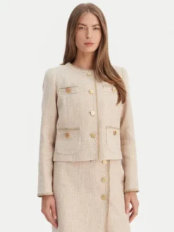 Luisa Spagnoli Marynarka Vasari 542790 Beżowy Regular Fit
