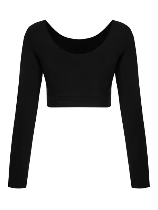 Magda Matyja Bluzka SPORTY LONGSLEEVE Czarny Active Fit