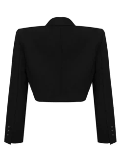 Magda Matyja Marynarka DEMI BLAZER Czarny Oversize