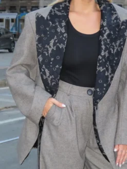 Magda Matyja Marynarka MARGOT BLAZER Brązowy Oversize