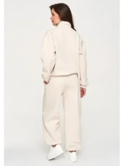 Makadamia Dres M946 Beżowy Loose Fit