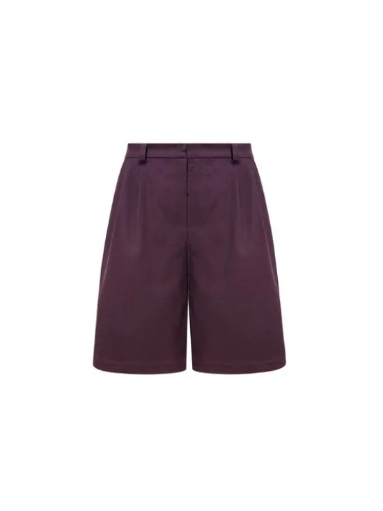 MANDRAGORA Bermudy Omaro Fioletowy Standard Fit