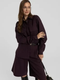 MANDRAGORA Bermudy Omaro Fioletowy Standard Fit