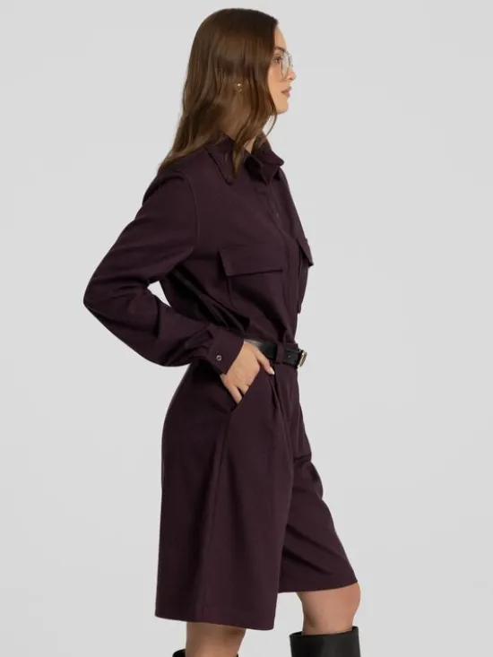 MANDRAGORA Bermudy Omaro Fioletowy Standard Fit