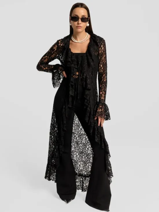 MANDRAGORA Koszula Leya Czarny Standard Fit