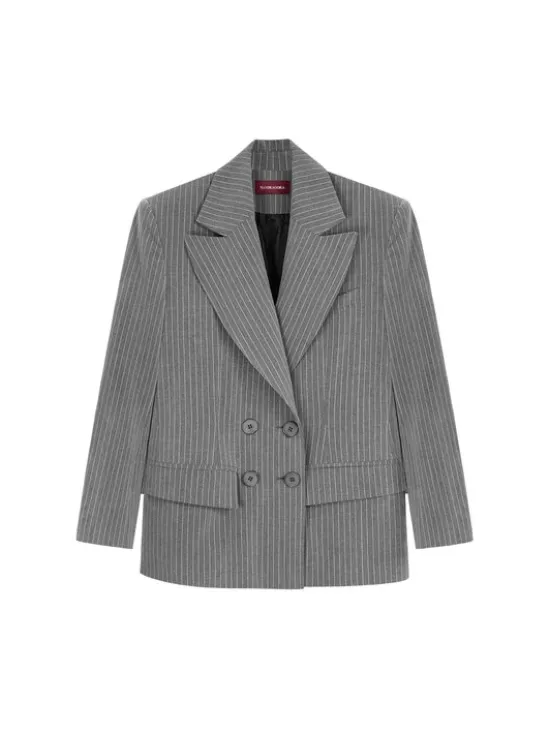 MANDRAGORA Marynarka Gante Szary Standard Fit