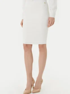 Marciano Guess Spódnica midi 5YGD29 5036Z Biały Slim Fit