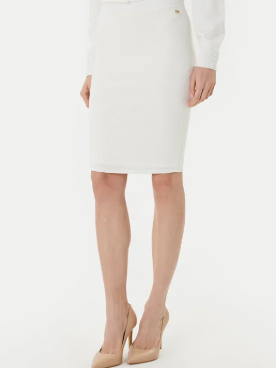 Marciano Guess Spódnica midi 5YGD29 5036Z Biały Slim Fit