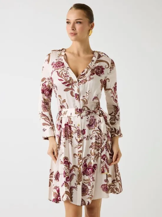 Marciano Guess Sukienka codzienna 178759 Różowy Classic Fit