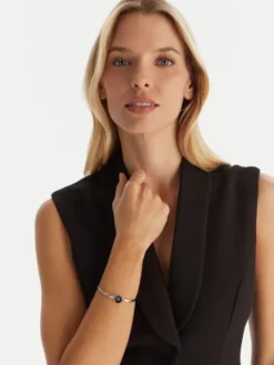 Marc Jacobs Bransoletka The Button Hinge Bracelet 2R4JBR001J34 Srebrny