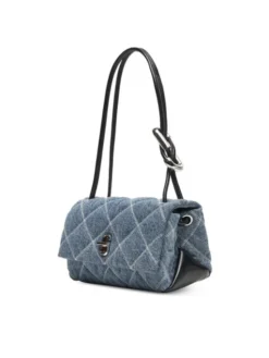 Marc Jacobs Torebka The Quilted Denim Mini 2P5HSH013H03 Niebieski