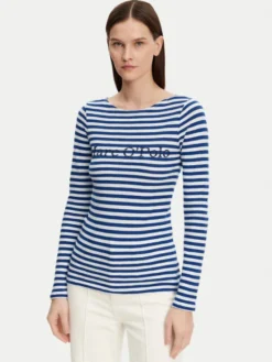 Marc O'Polo Bluzka M02 2196 52131 Niebieski Regular Fit
