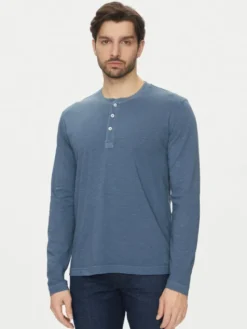 Marc O'Polo Longsleeve 522 2246 52064 Niebieski Regular Fit