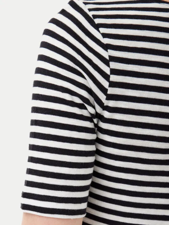 Marc O'Polo T-Shirt B01219651333 Czarny Regular Fit