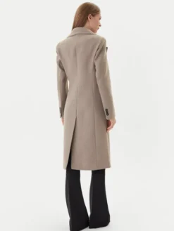 Maryley Płaszcz przejściowy 25IB807/01SS Beżowy Regular Fit