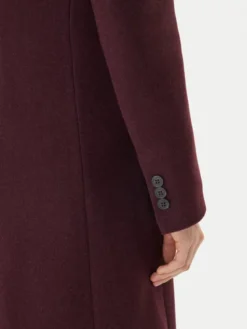 Maryley Płaszcz przejściowy MARYLEY-25IB807/01BU Bordowy Regular Fit