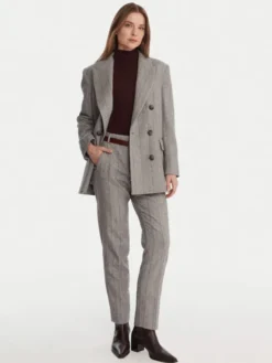 MAX&Co. Spodnie materiałowe Svenzia 2526136094200 Szary Slim Fit