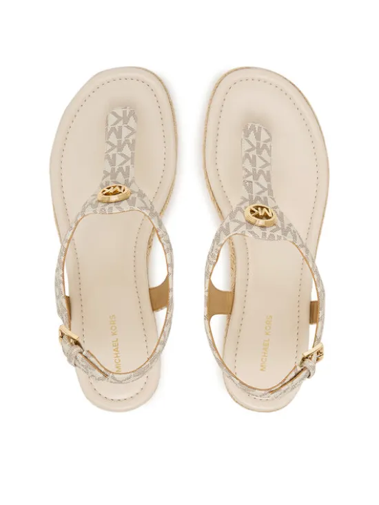 MICHAEL Michael Kors Espadryle Val Thong Wedge 40S6VAMS1B Écru