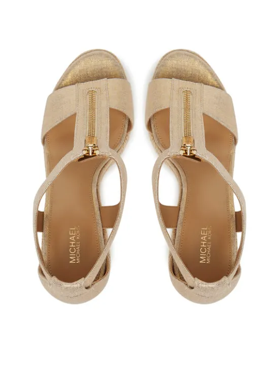 MICHAEL Michael Kors Espadryle Berkley 40S4BRMS9D Złoty