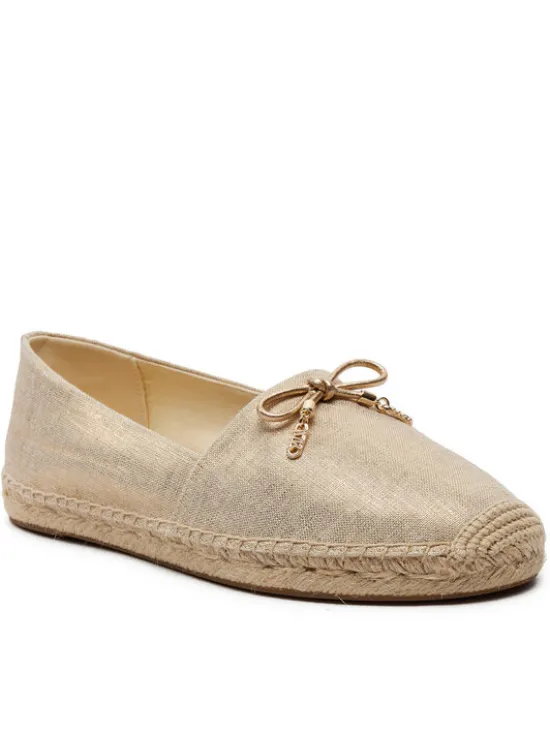 MICHAEL Michael Kors Espadryle Nori 40R4NRFP1D Złoty