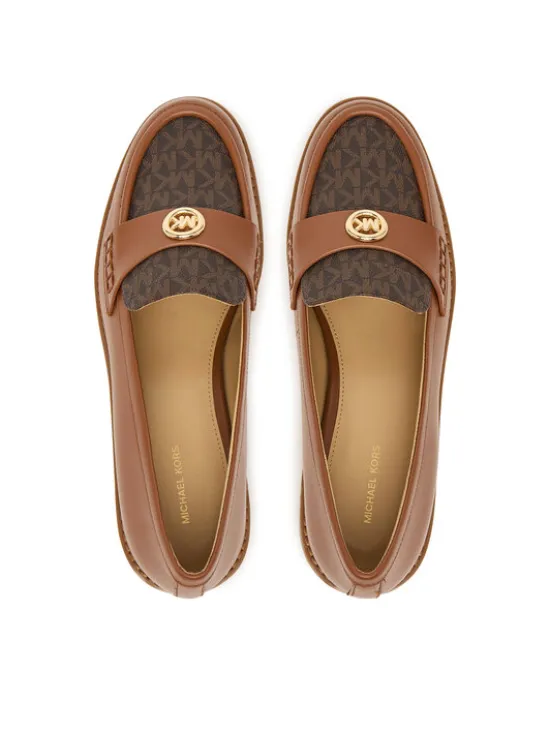 MICHAEL Michael Kors Loafersy Jaelyn Lug 40T6JLFP2L Brązowy
