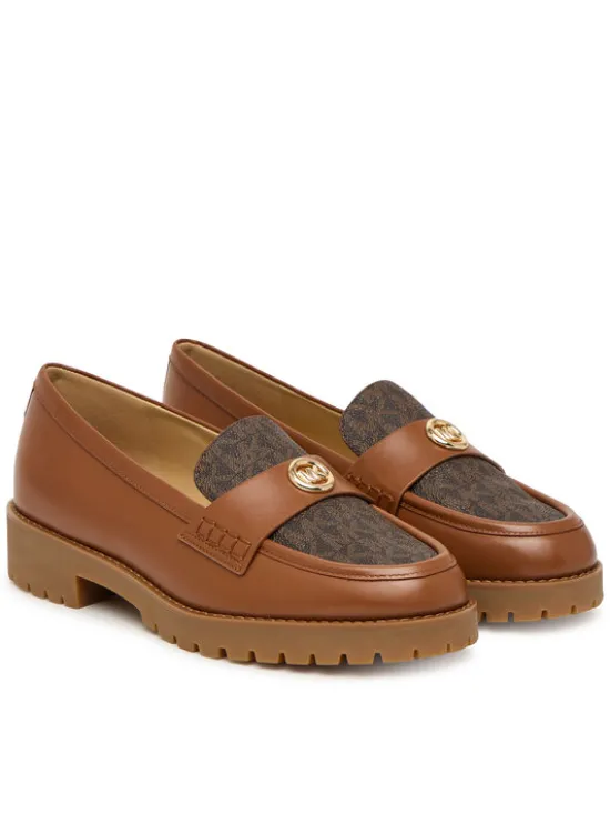 MICHAEL Michael Kors Loafersy Jaelyn Lug 40T6JLFP2L Brązowy