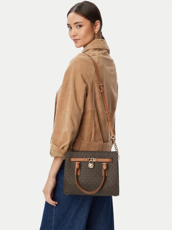 MICHAEL Michael Kors Torebka Hamilton Moderne 30T6GNXS1B Brązowy ciemny