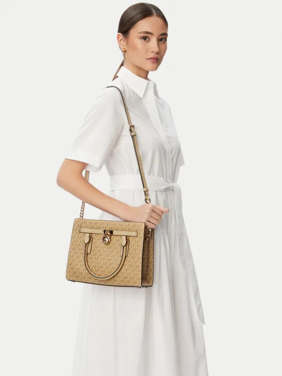 MICHAEL Michael Kors Torebka Hamilton Moderne 30T6GNXS1V Beżowy