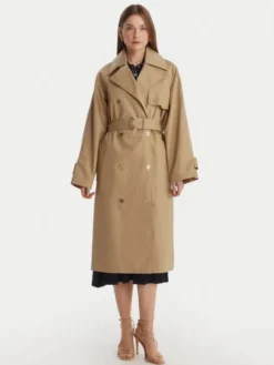 MICHAEL Michael Kors Trencz MR620FLKQH Beżowy Oversize