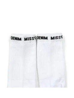 MissDenim Skarpety długie Top Biały