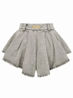 MissDenim Szorty jeansowe Skorts Szary jasny Regular Fit