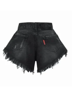 MissDenim Szorty jeansowe Skorts Czarny Regular Fit